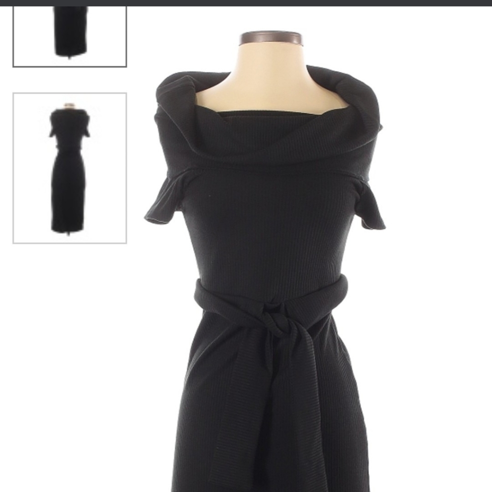 Vici Black Midi Dress Size  Medium
